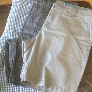 3 pairs size 34 patterned shorts